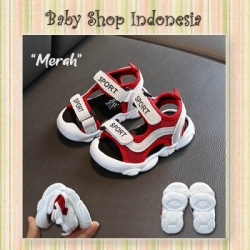 S965 Sepatu Sandal Anak Import Sepatu Sandal Sport SCurve Merah  large